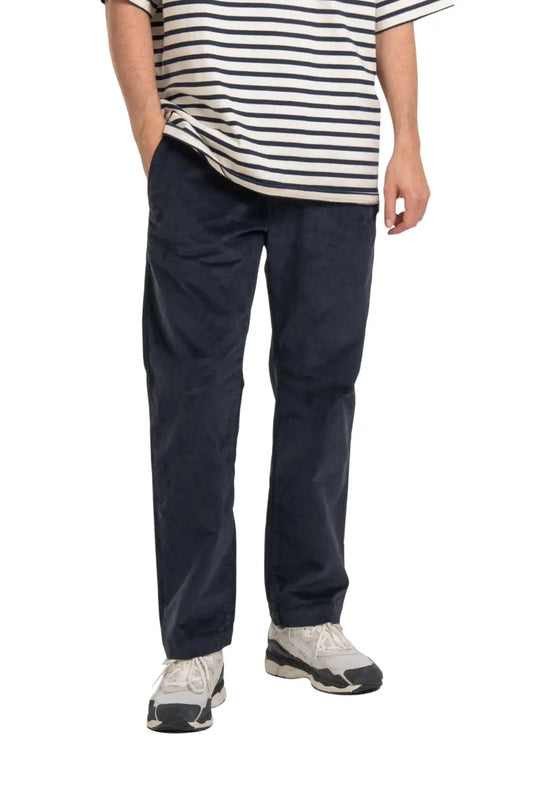 Reell Reflex Loose Chino Navy Square Cord Hose Schwarz