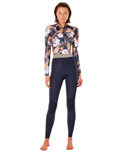 Rip Curl Damen G-Bomb 2 mm Chest Zip Fato de mergulho completo