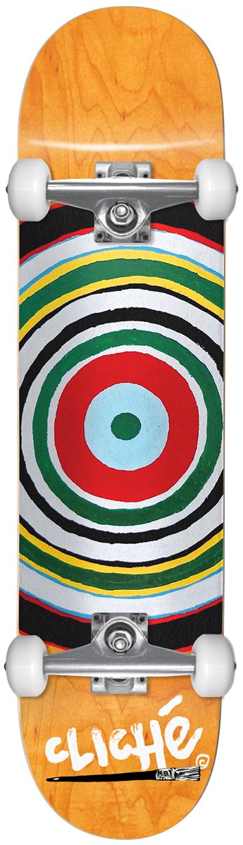 Cliche Painted Circle Complete Skateboard 8.25