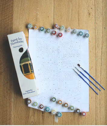 B&B Paint by Numbers Kit Lisboa Tram