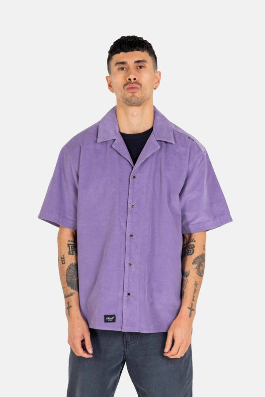 Reell Resort Cord Shirt Lavender Purple