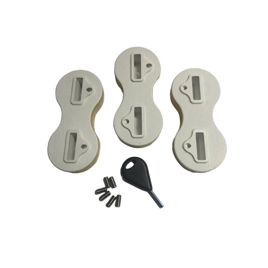 Fin Plug Production Set for FCS Fusion 9° White