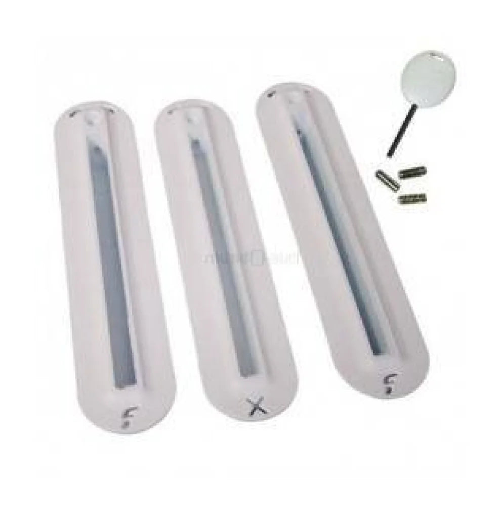 Fin Plug Produktionsset für Futures Fins Weiß/Schwarz