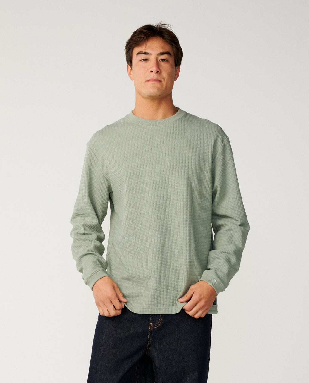 Rip Curl Premium Surf Waffle L/S Sage