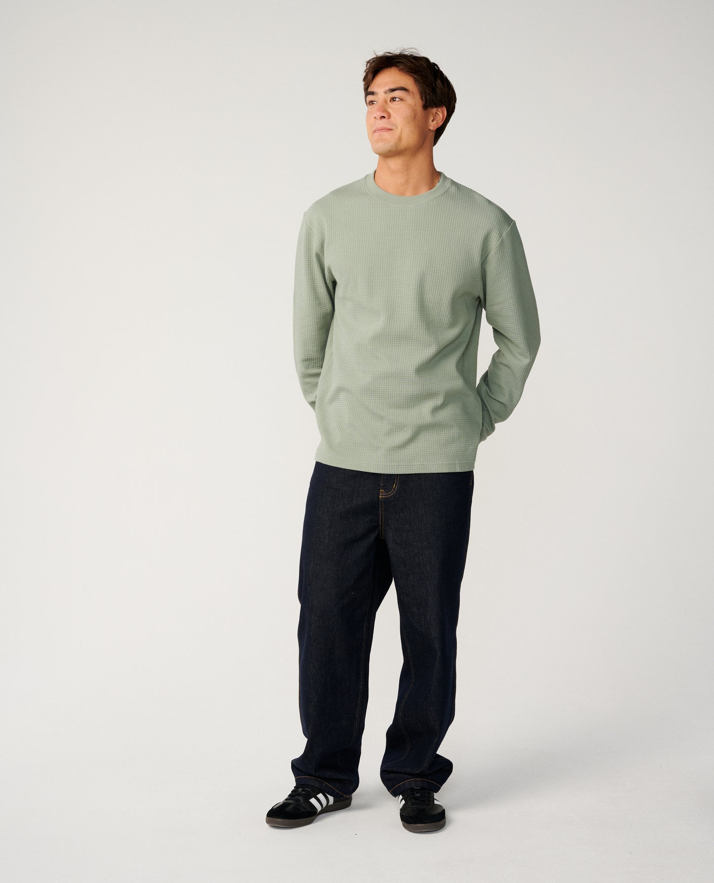 Rip Curl Premium Surf Waffle L/S Sage