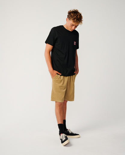 RipCurl Streamline Pocket Badge Tee BLACK