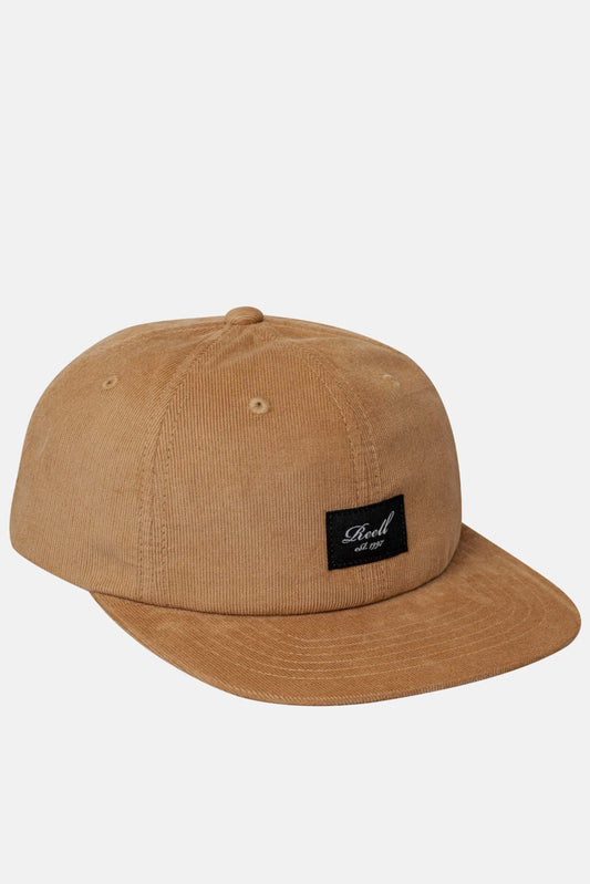 Reell Flat 6-Panel Cap Copper Brown Cord