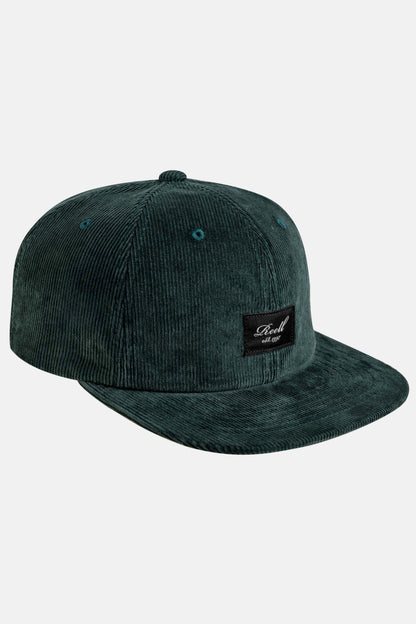 Reell Flat 6-Panel Cap Dark Green Cord
