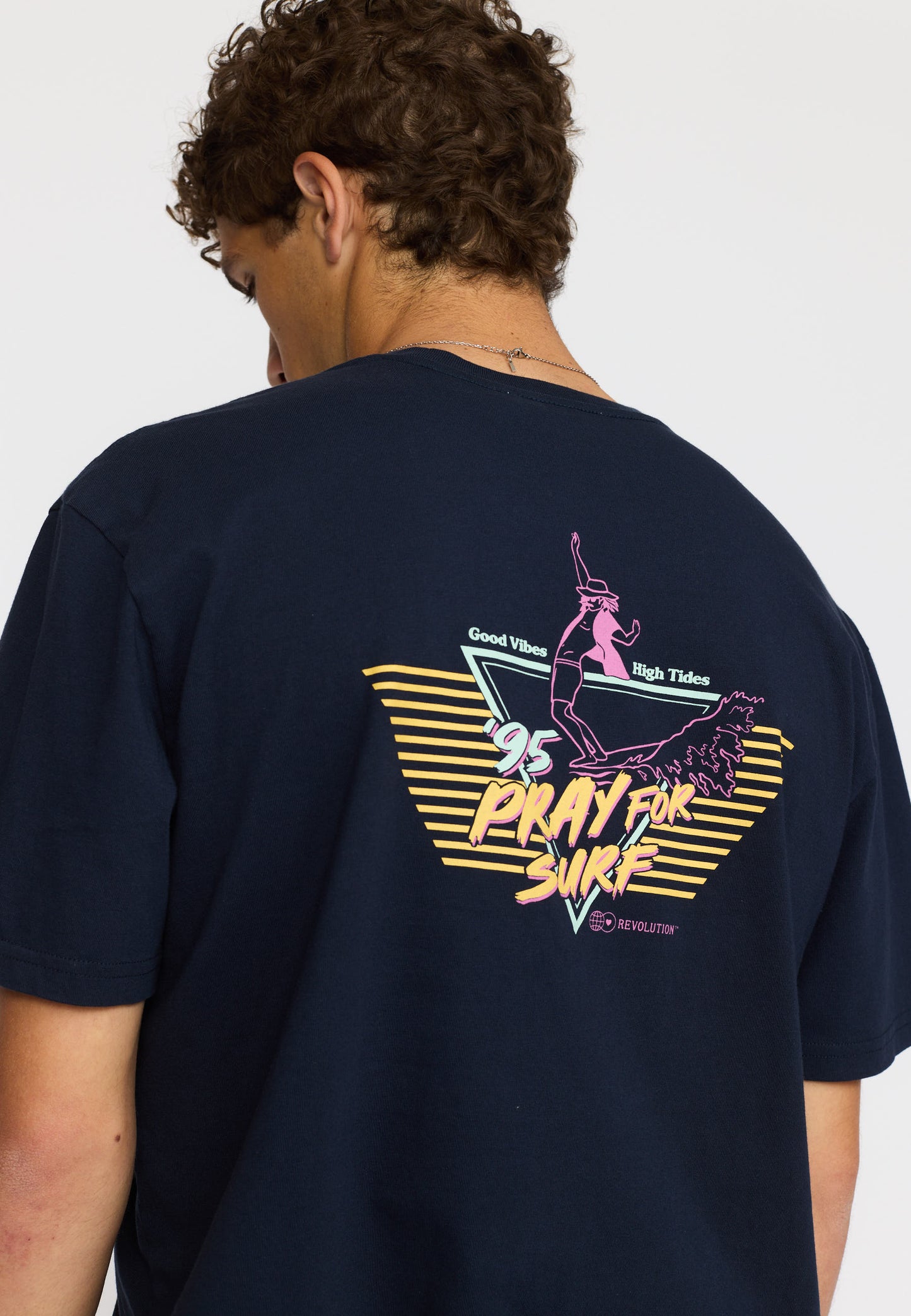 Revolution Printed T-shirt Navy