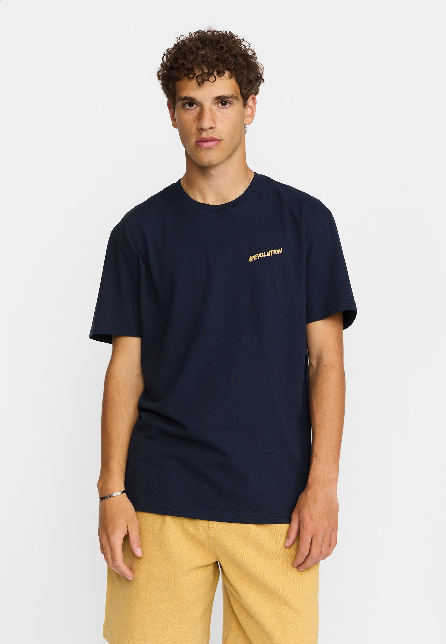 Revolution Printed T-shirt Navy