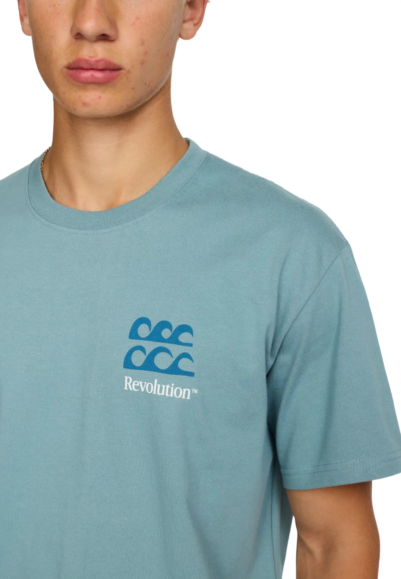 Revolution Printed T-shirt Blue