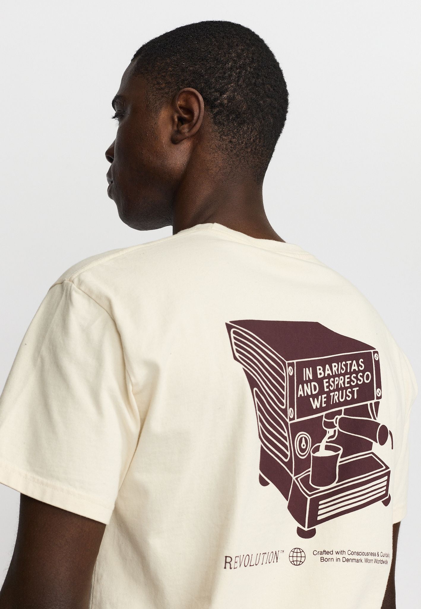 Revolution Printed Tee Offwhite