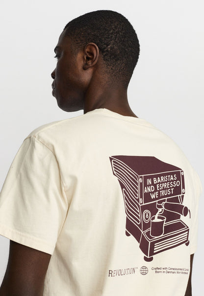 Revolution Printed Tee Offwhite