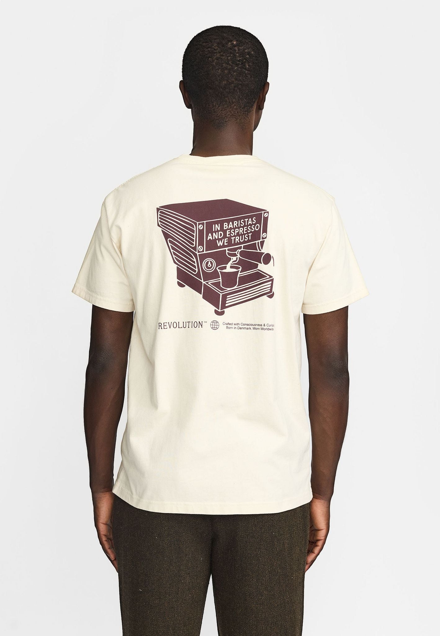 Revolution Printed Tee Offwhite