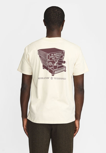 Revolution Printed Tee Offwhite