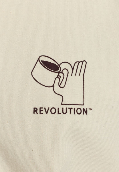 Revolution Printed Tee Offwhite