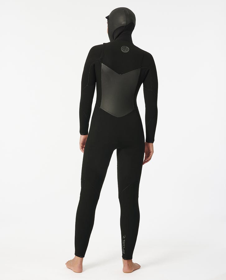 Rip Curl Damen Flashbomb 6/4 Hooded Front Zip Wetsuit