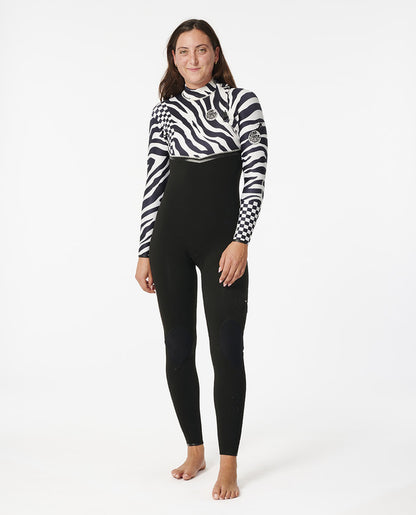 Rip Curl Damen E-Bomb 4/3 Zip Free Wetsuit