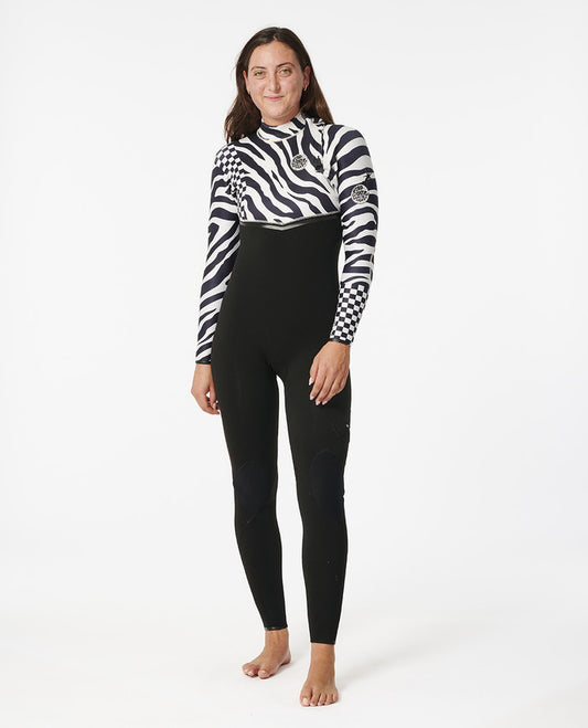 Rip Curl Damen E-Bomb 4/3 Zip Free Wetsuit