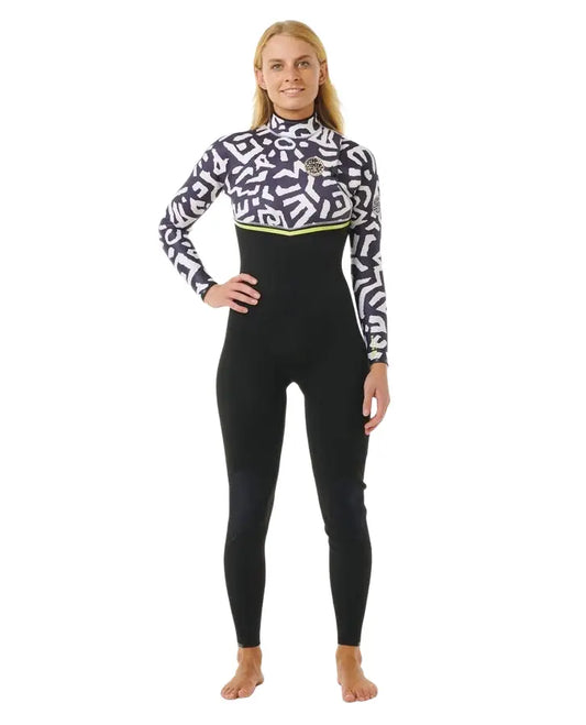 Rip Curl Damen E-Bomb 4/3 Zip Free Wetsuit