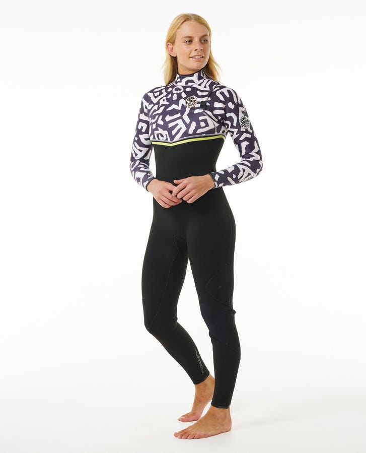 Rip Curl Damen E-Bomb 4/3 Zip Free Wetsuit