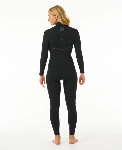 Casaco Rip Curl E-Bomb para mulher com fecho no peito, tamanho 5/3