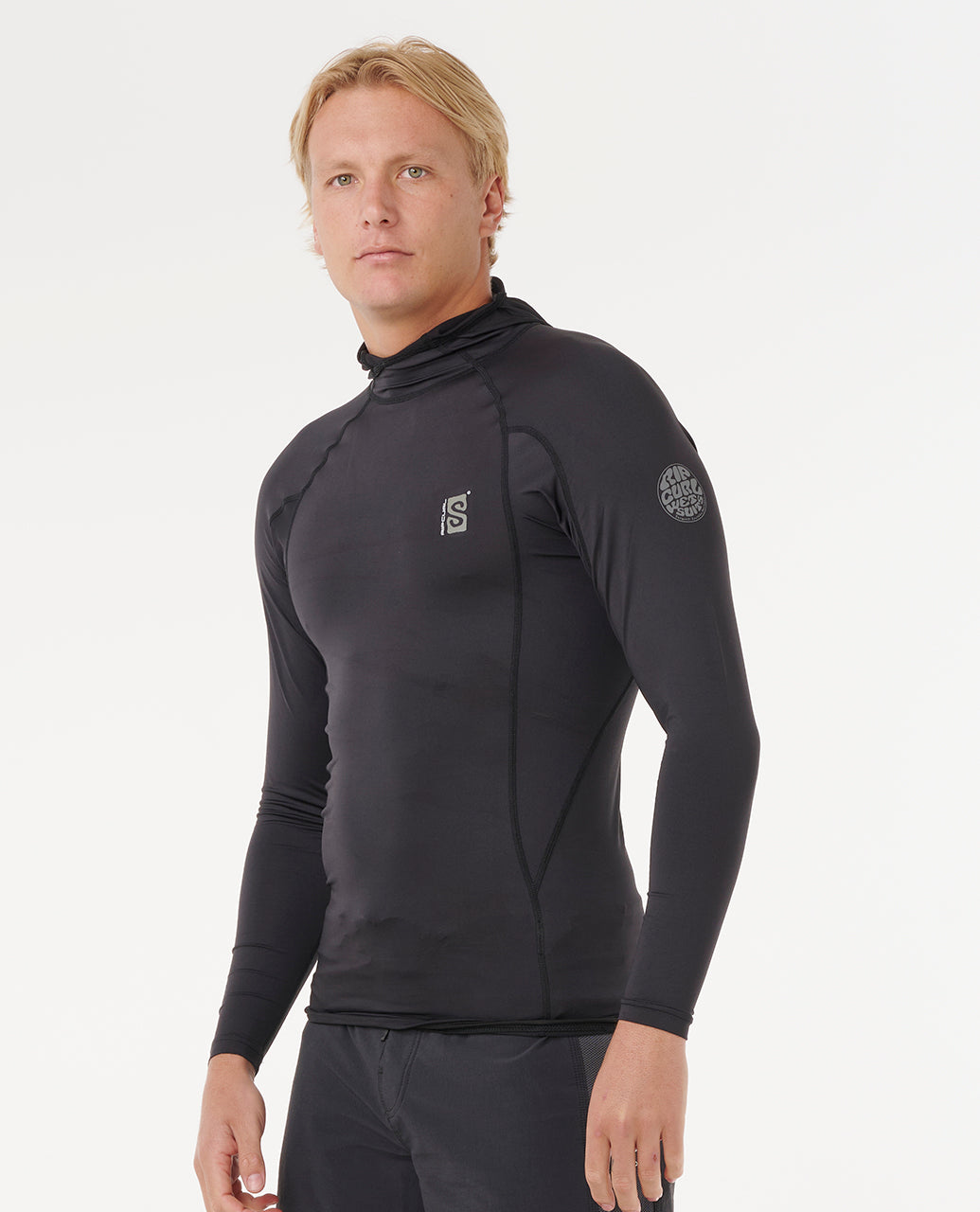 Rip Curl Search UPF Perf Hood L/S Black