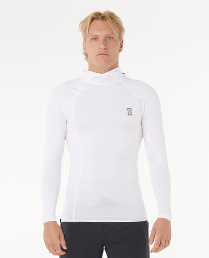 Rip Curl Search UPF Perf Hood L/S White