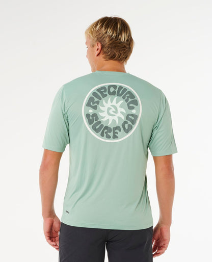Rip Curl Pacific Rinse Surflite UPF S/S Tee Dark Navy ALOE
