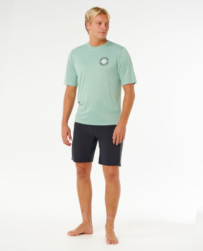Rip Curl Pacific Rinse Surflite UPF S/S Tee Dark Navy ALOE
