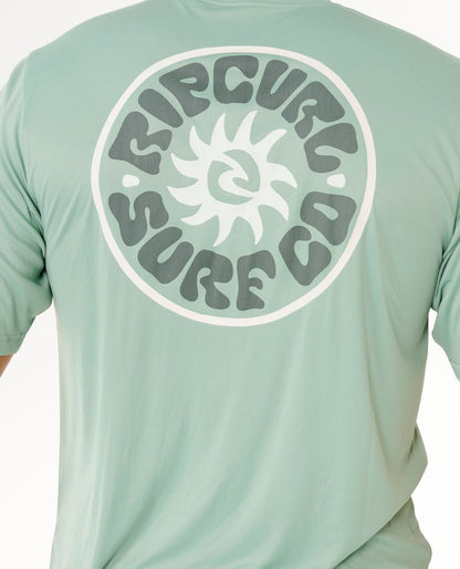 Rip Curl Pacific Rinse Surflite UPF S/S Tee Dark Navy ALOE
