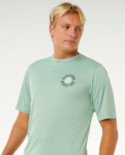 Rip Curl Pacific Rinse Surflite UPF S/S Tee Dark Navy ALOE