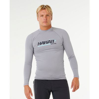 Rip Curl Hawaii Gritty UPF Longsleeve Black Grey Marle