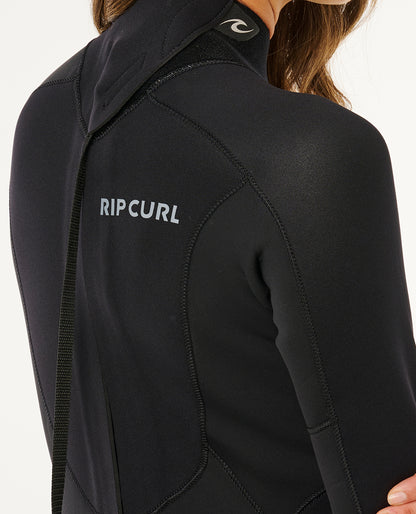 Rip Curl Womens Trad Back Zip 4/3 Wetsuit Black