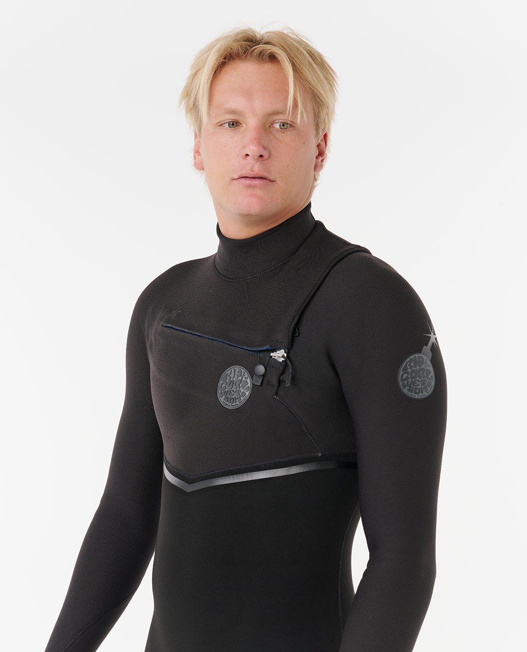 Rip Curl E-Bomb 4/3 Chest Zip Wetsuit Black