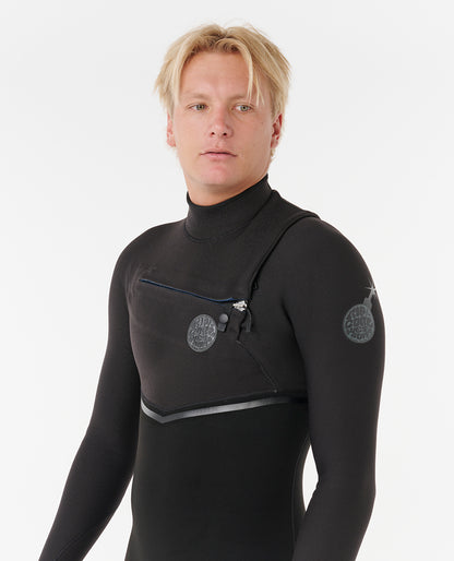 Rip Curl E-Bomb 4/3 Chest Zip Wetsuit Black