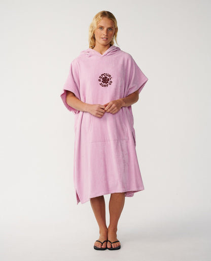 Rip Curl Icon Kapuzenhandtuch Mauve