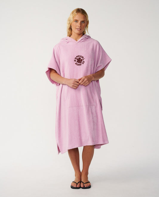 Rip Curl Icon Hooded Towel Mauve