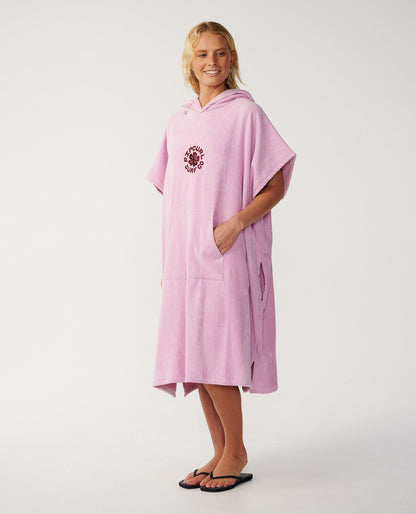 Rip Curl Icon Kapuzenhandtuch Mauve