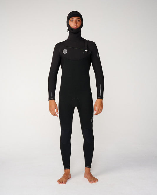 Rip Curl Men Elasto CZ Hooded Wetsuit 5/4 Black