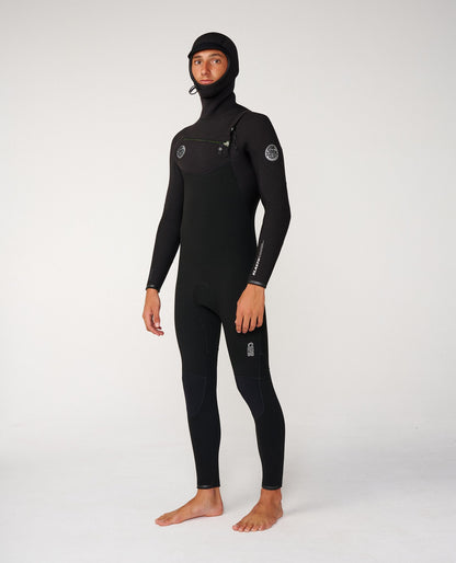 Rip Curl Men Elasto CZ Hooded Wetsuit 5/4 Black