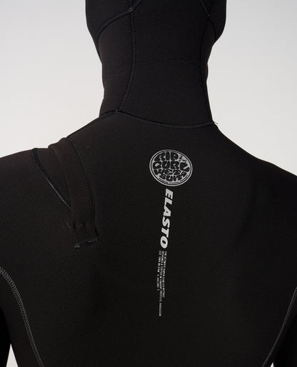 Rip Curl Men Elasto CZ Hooded Wetsuit 5/4 Black