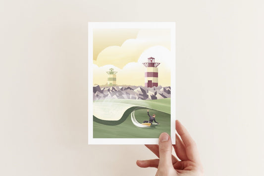Studio Trev Harbors Postcard