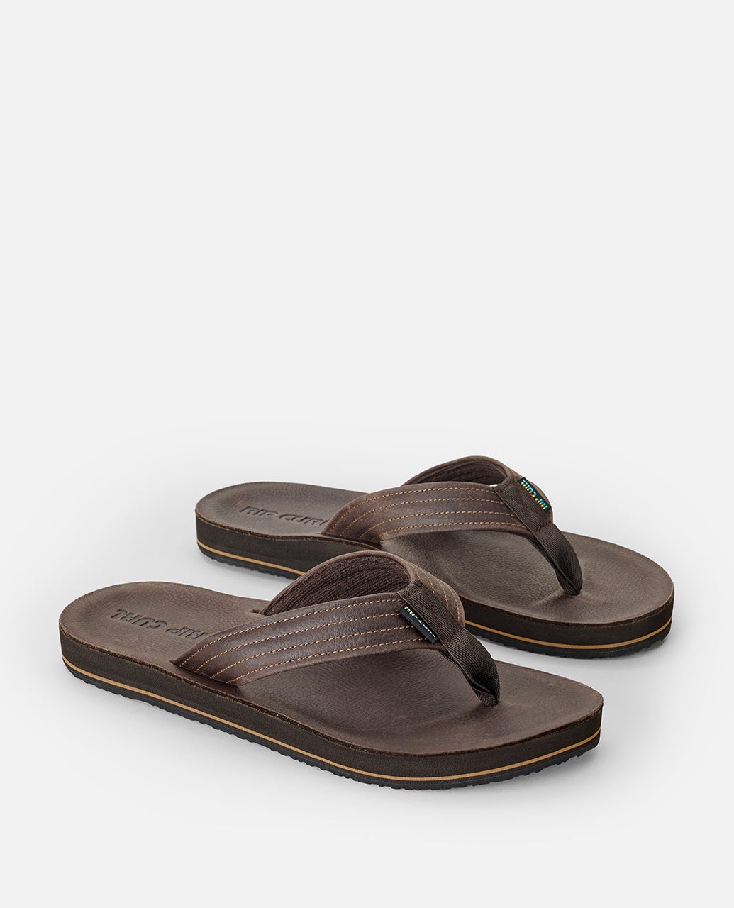 Rip Curl Surf Revival Leather Open Toe Dark Brown