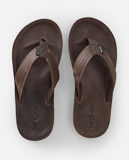 Rip Curl Surf Revival Leather Open Toe Dark Brown