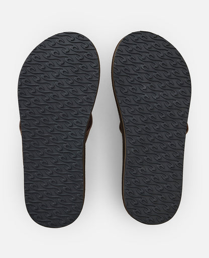 Rip Curl Surf Revival Leather Open Toe Dark Brown