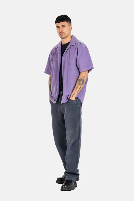 Reell Resort Cord Shirt Lavender Purple