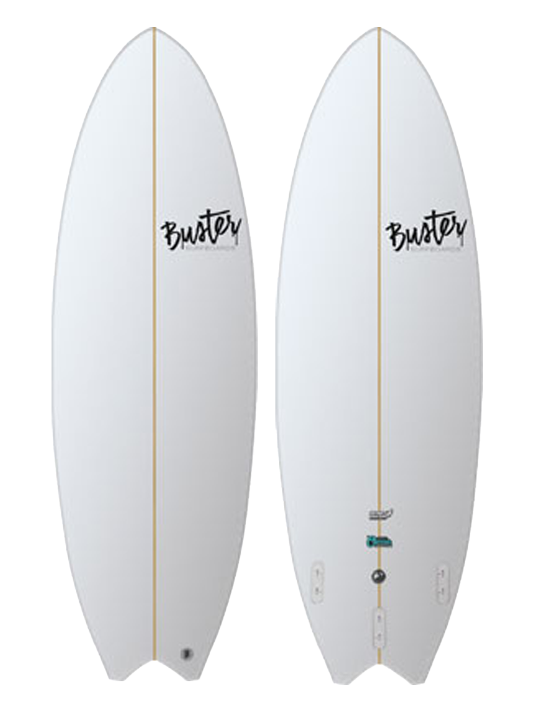 Buster F-Type 5'2 Surfboard mit Super Rails