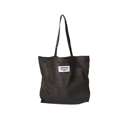SantoLoco Tote Bag Corduroy Dark Green