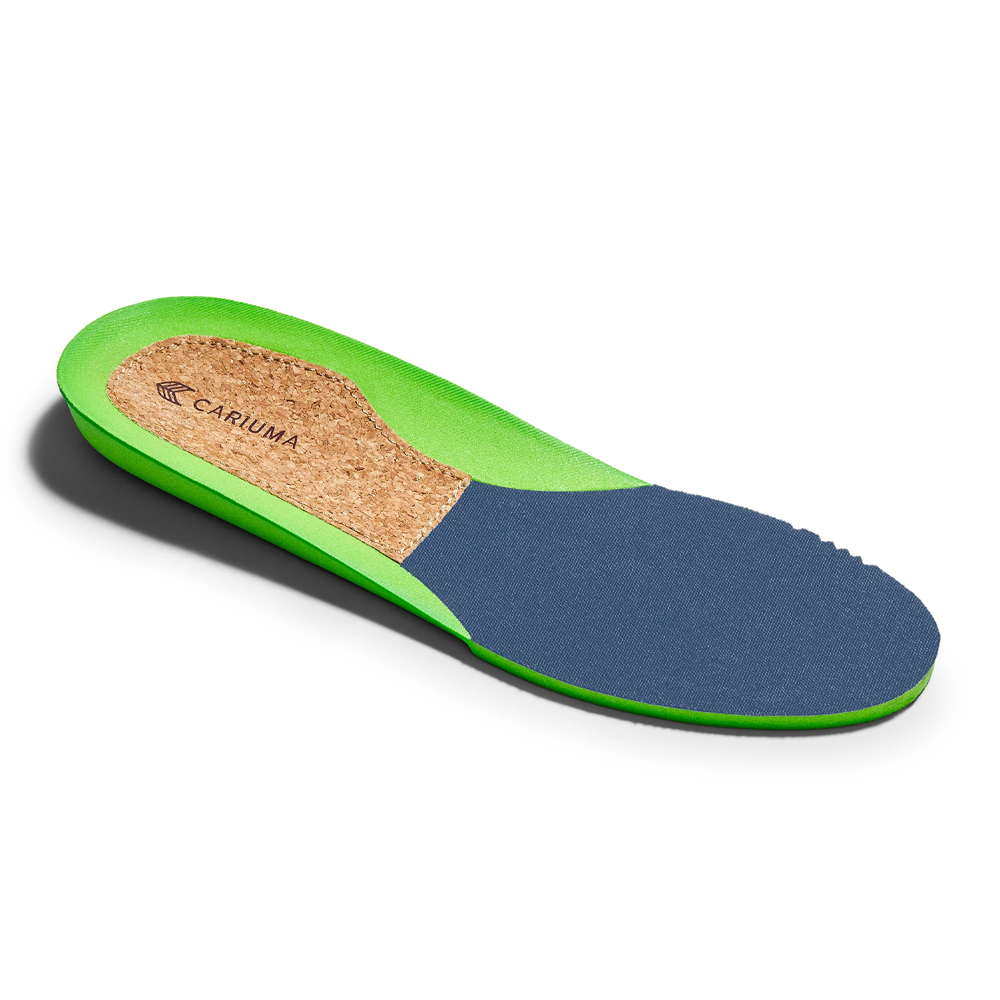 Cariuma Luan Pro Shadow Blue Suede Ivory Logo Schuhe